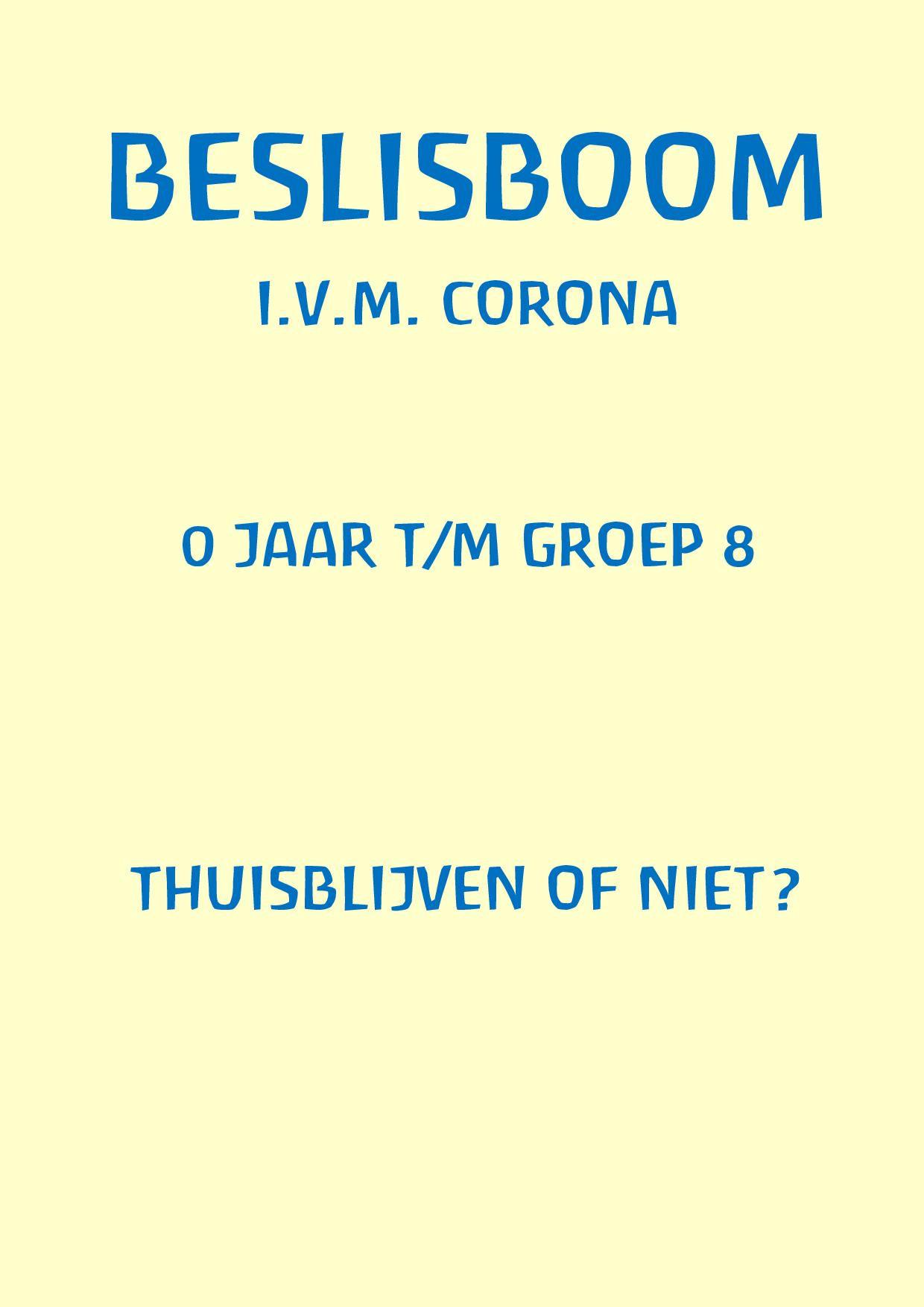 Beslisboom 0 Jaar T/m Groep 8 Versie 24-12-2021